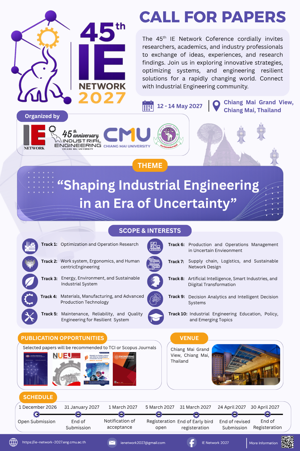 IE Network 2027 Conference Poster